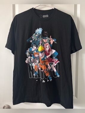 Naruto Group Graphic Tee - Black